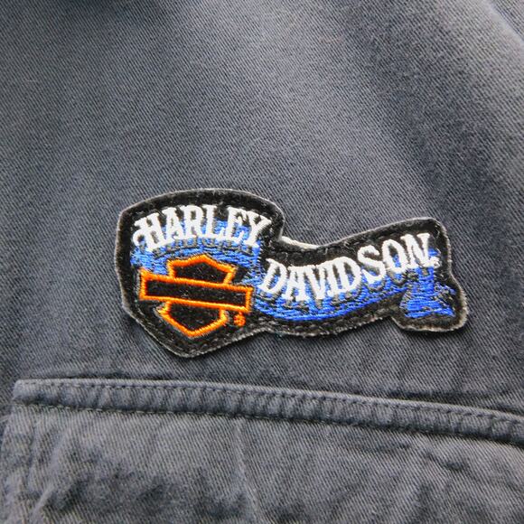 Vintage Harley Davidson Cut Off Sleeve Jean Shirt Biketoberfest 2002 XL - Picture 2 of 11